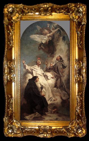 framed  PIAZZETTA, Giovanni Battista Three Dominican Saints sg, ta009-2